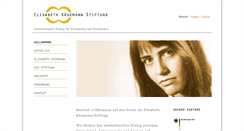 Desktop Screenshot of elisabeth-kaesemann-stiftung.com